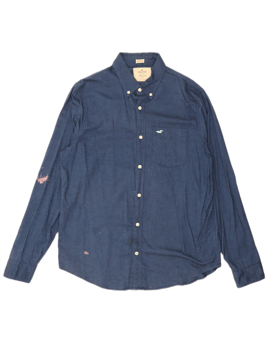 Hollister herreskjorte XL blå bomuld