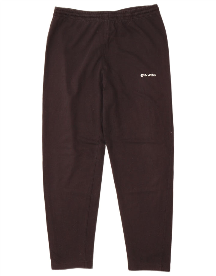 LOTTO Womens Tracksuit Trousers UK 12 Medium  Black Polyester