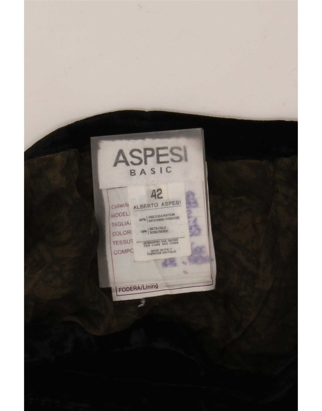 Aspesi Dame Maxi Wrap Nederdel IT 42 Medium W26 Sort Paisley Viscose