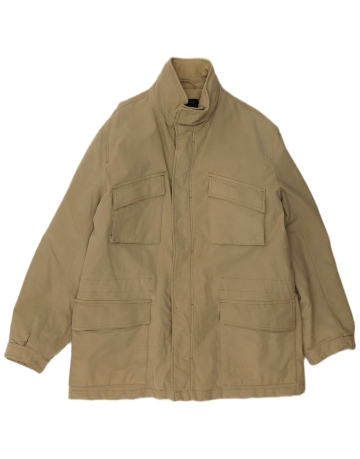 Gas Herre Utility Jacket UK 40 Large Beige Cotton