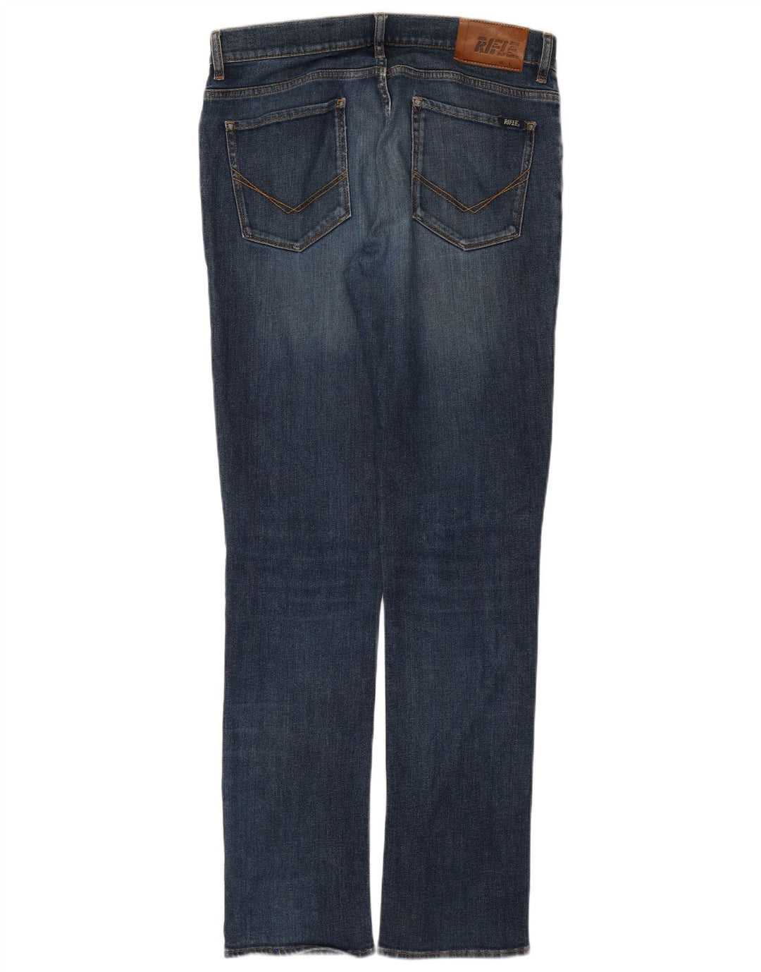 Rifle Herre Regular Straight Jeans W33 L33 Blå Bomuld