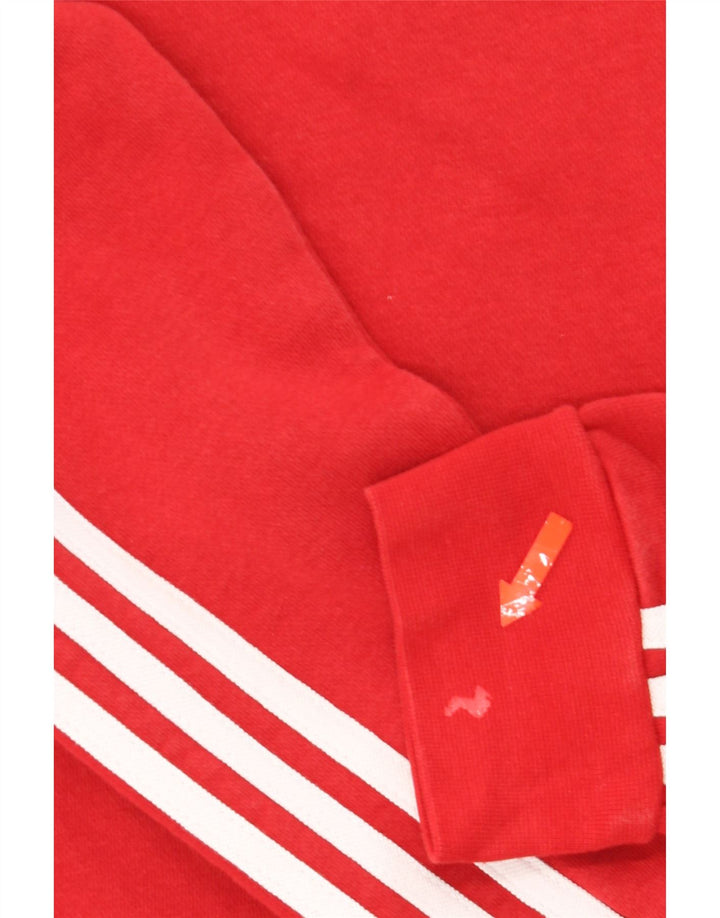 ADIDAS Mens Sweatshirt Jumper Small Red Cotton Vintage Adidas and Second-Hand Adidas from Messina Hembry 