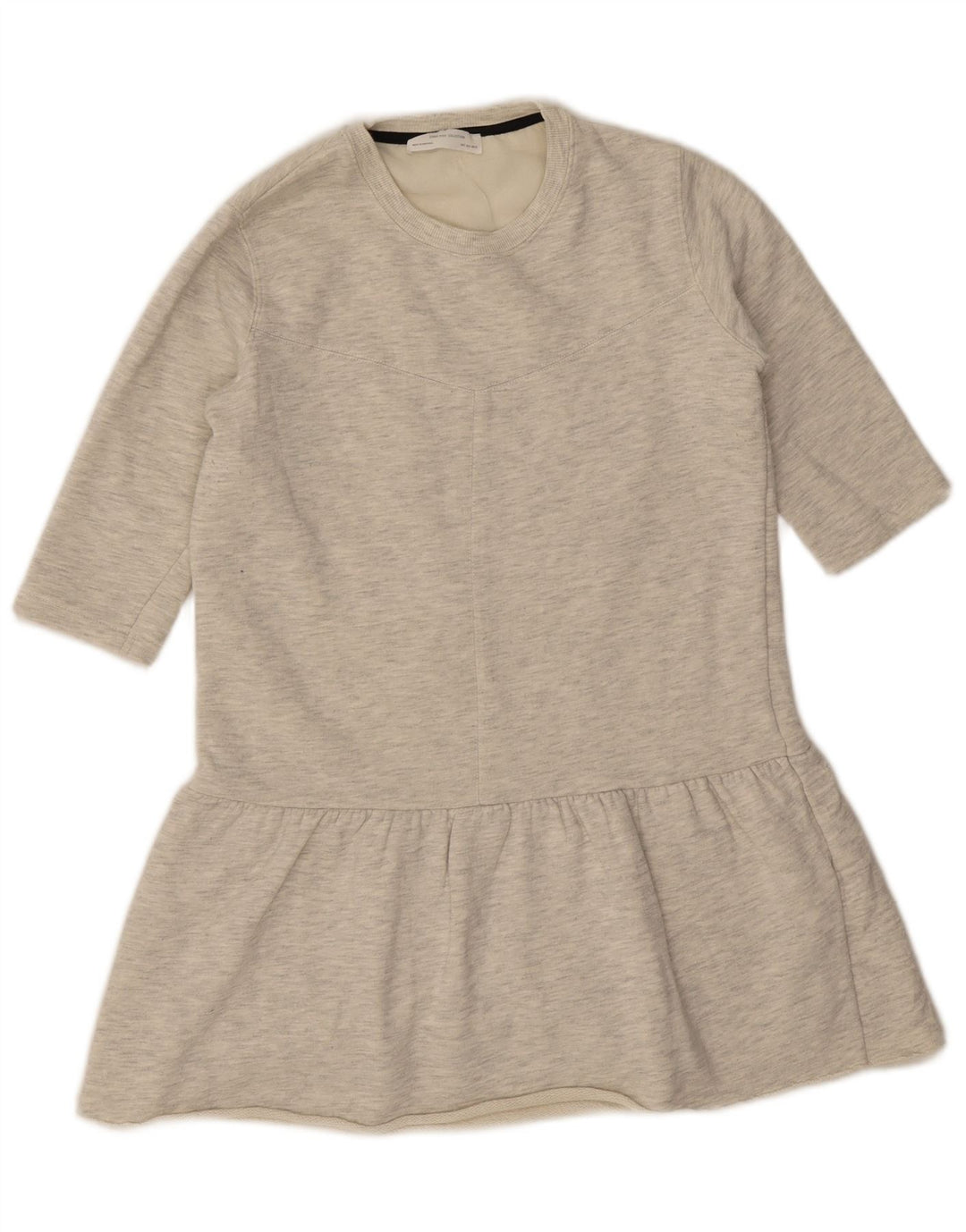 Zara Dame Tunikakjole UK 10 Small Grå Flecked Polyester