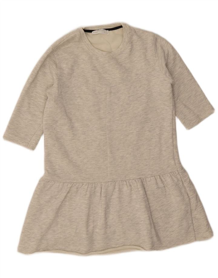 Zara Dame Tunikakjole UK 10 Small Grå Flecked Polyester
