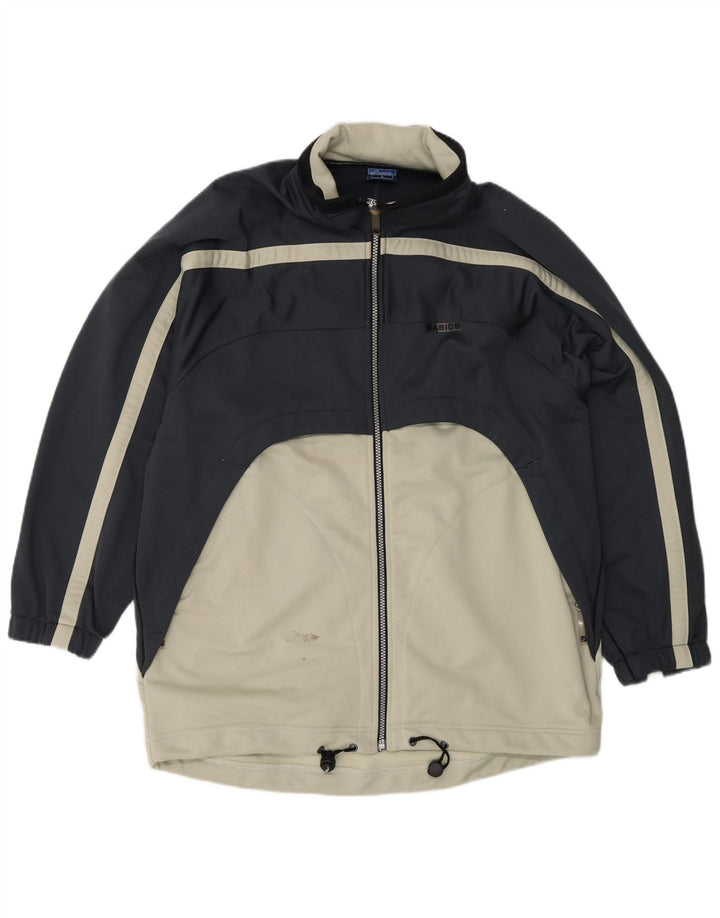 Asics Træningsdragt til mænd Topjakke Stor marineblå Colourblock Polyester