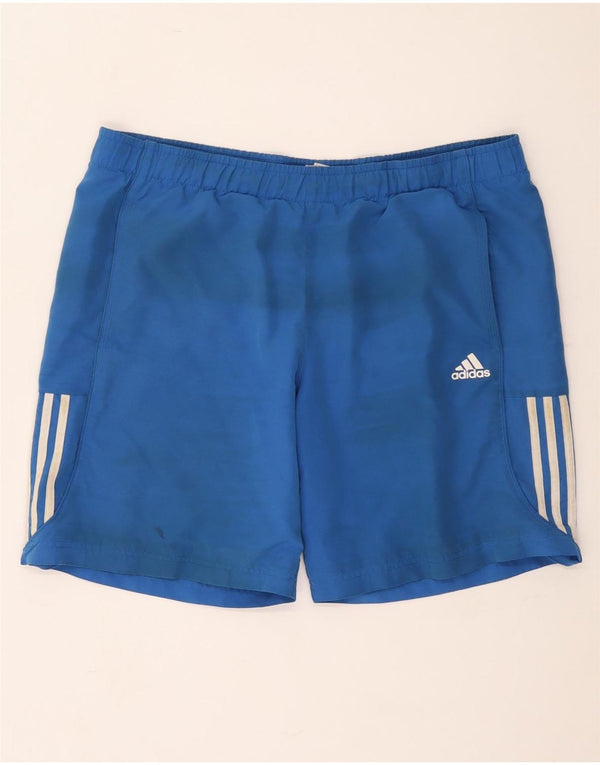 Adidas Herre Climalite Sportshorts Store Blå Polyester