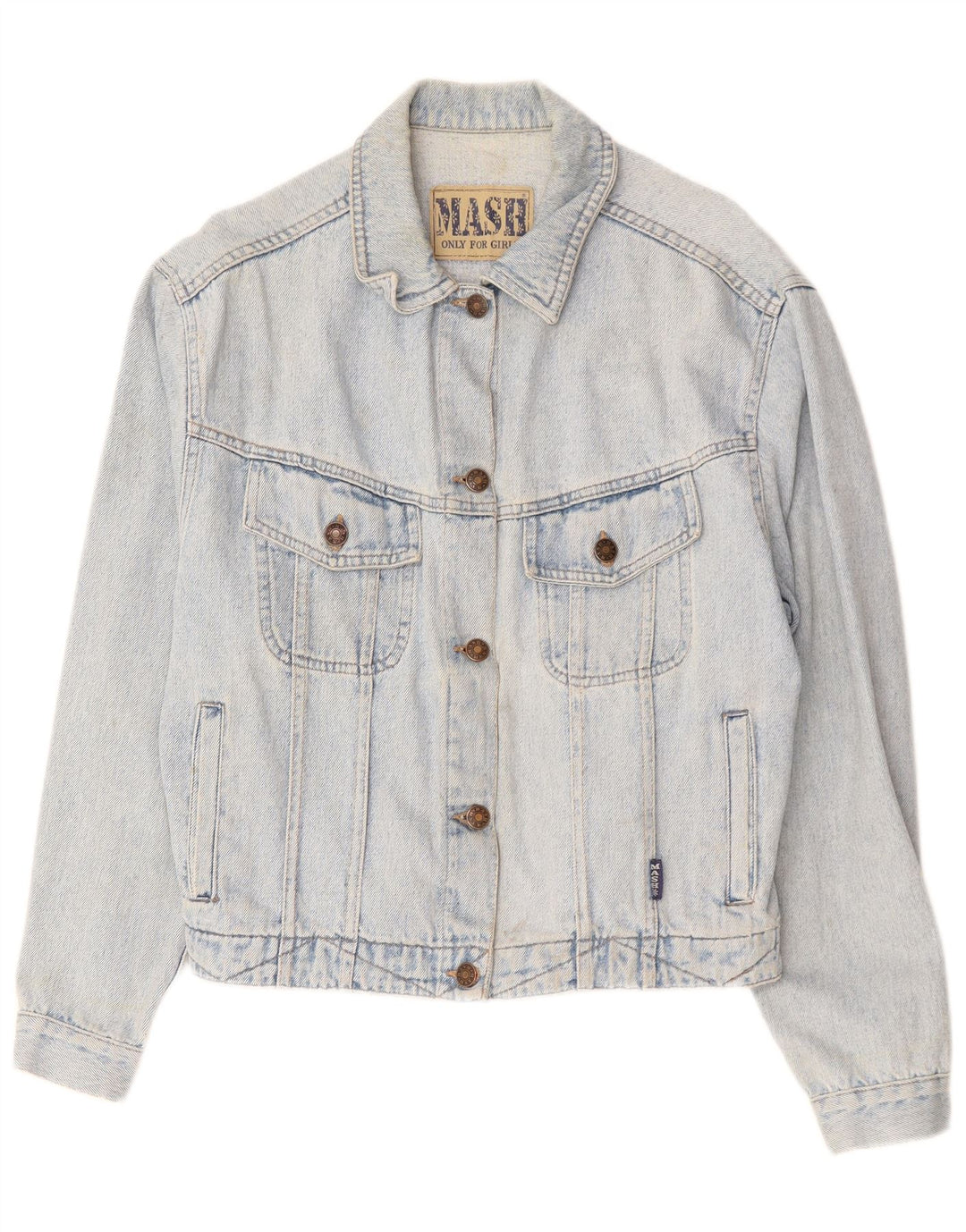 Mash Girls Denimjakke 14-15 År Blå Bomuld