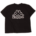 Kappa Herre Grafisk T-Shirt Top 4XL Sort Bomuld