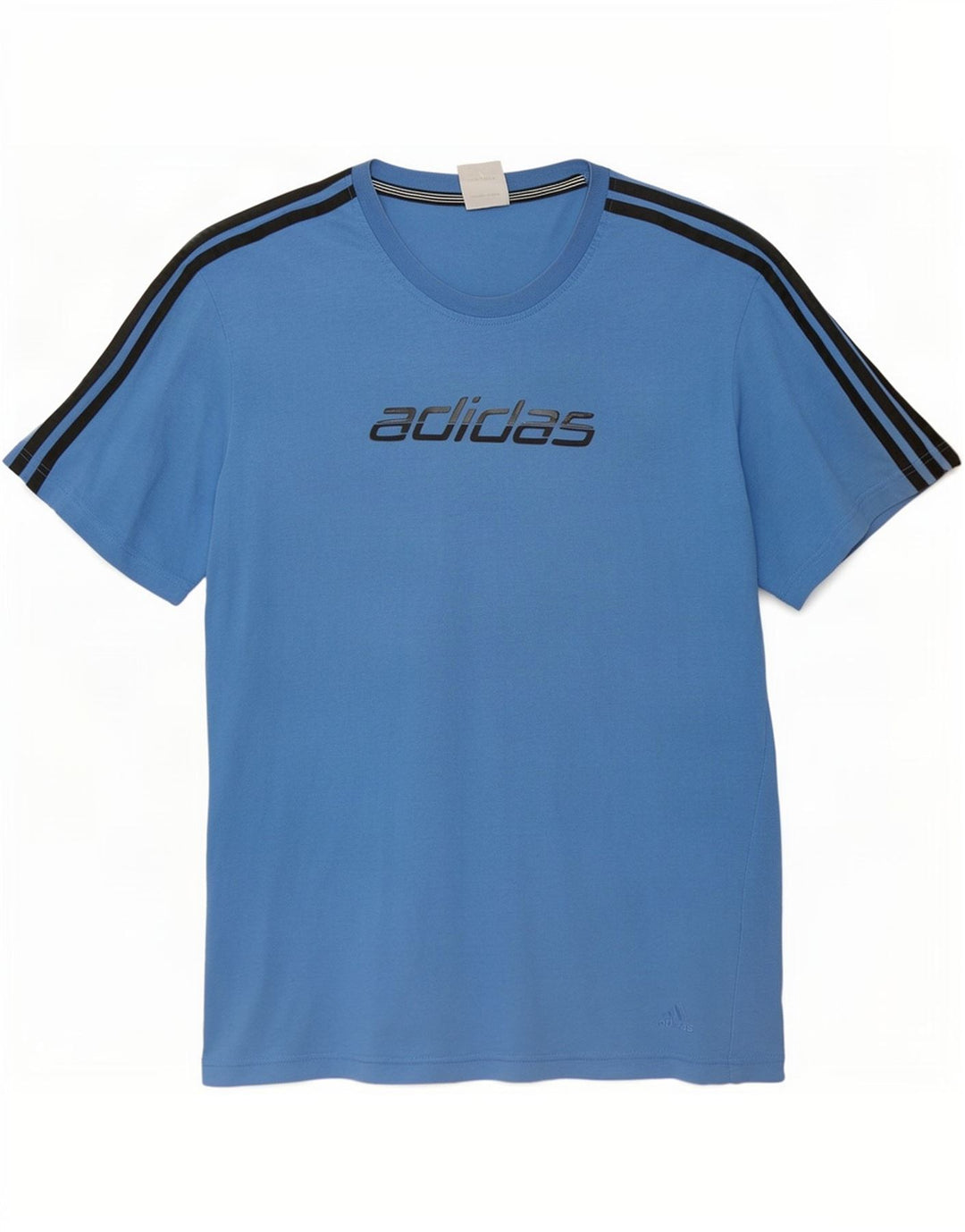 Adidas Herre Grafisk T-Shirt Top Stor Blå Bomuld