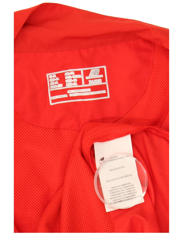 New Balance Herre grafisk træningsdragt Topjakke XL Rød Polyester