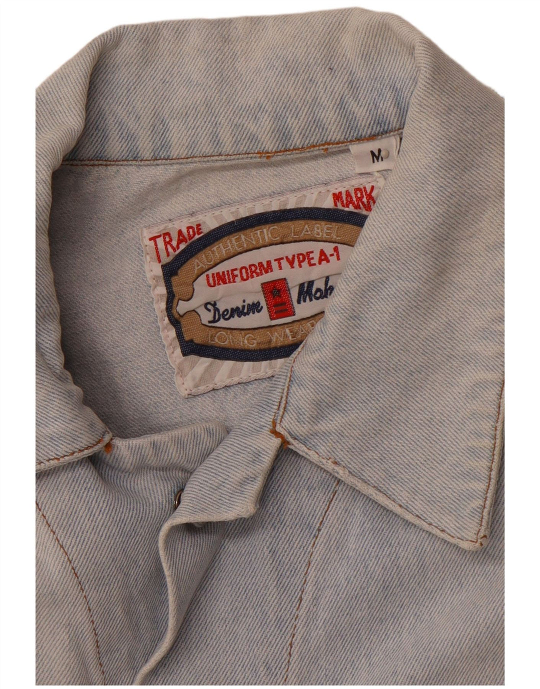 UNIFORM Herre denimjakke UK 38 Medium Blue
