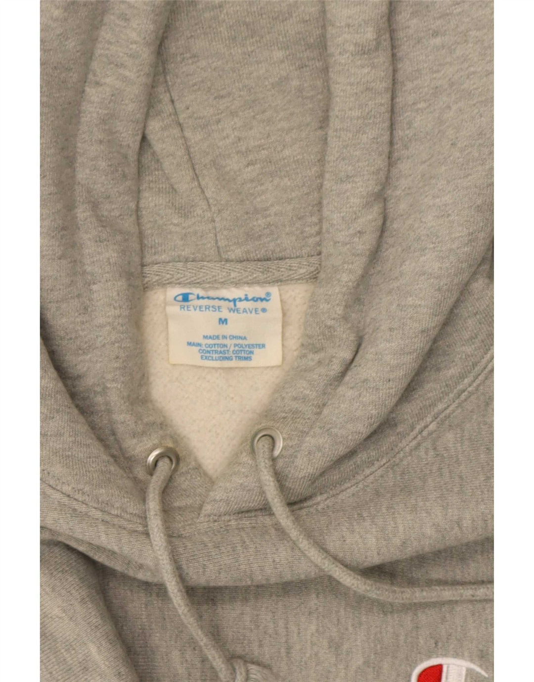 Champion Herre Reverse Weave Hoodie Jumper Medium Grey Flecked Bomuld