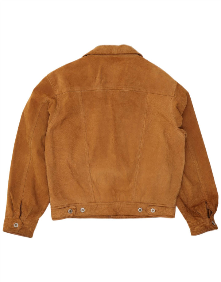 John Baner Herre ruskindsjakke UK 40 Large Beige Læder