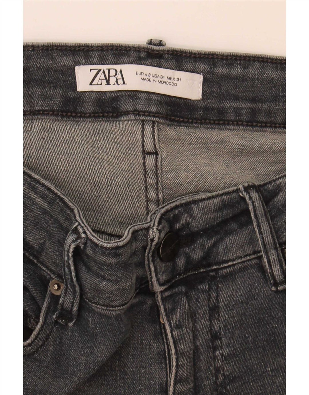 Zara Herre Skinny Jeans EU 40 Medium W31 L29 Grå