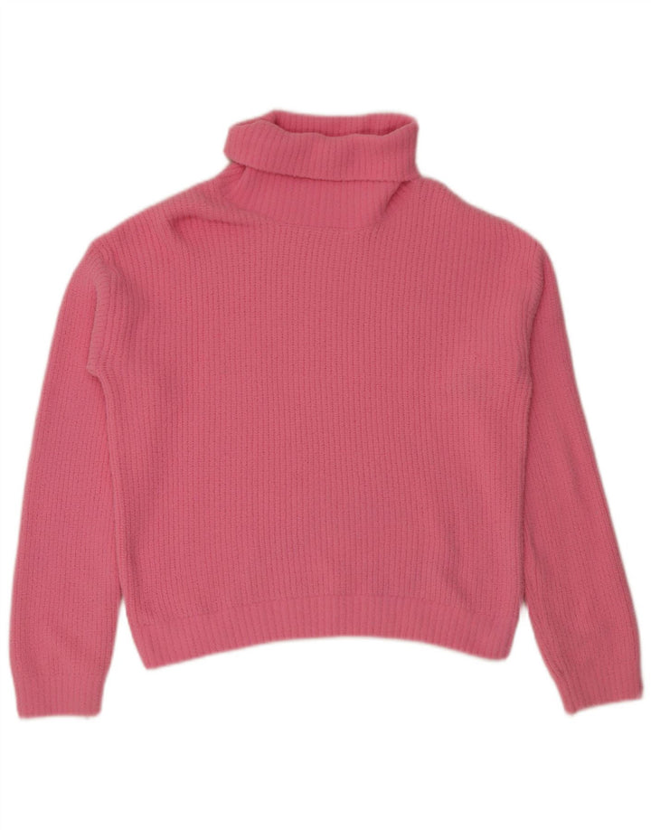 Marks & Spencer Girls Rullehalstrøje 13-14 år Pink Polyamid