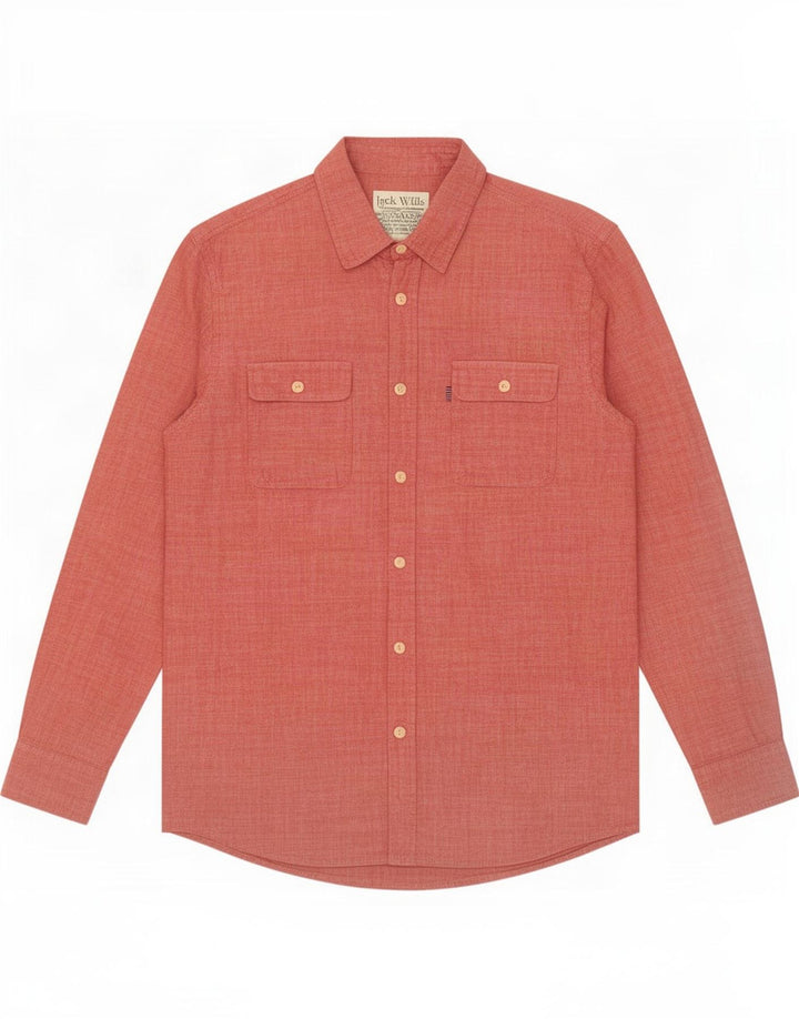 Jack Wills Herreskjorte Medium Rød Bomuld
