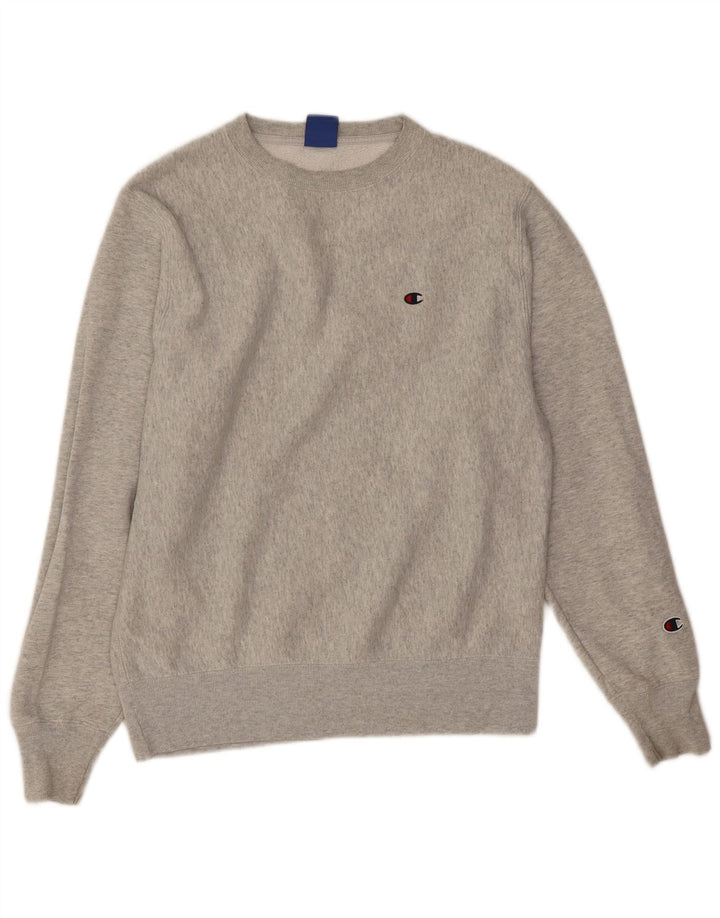Champion Herre Sweatshirt Jumper Lille grå Flecked Bomuld