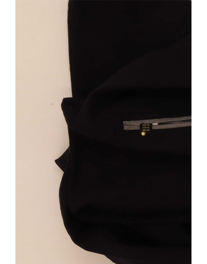 Massimo Dutti Herre 2-knaps blazerjakke EU 56 XL Sort Uld