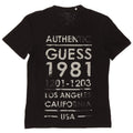 Guess Herre grafisk T-shirt Top Medium Sort