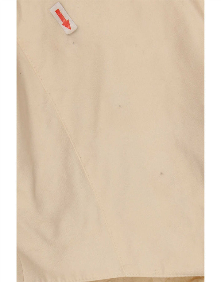 Escada Womens Open Bolero Jacket EU 36 Small Beige Bomuld