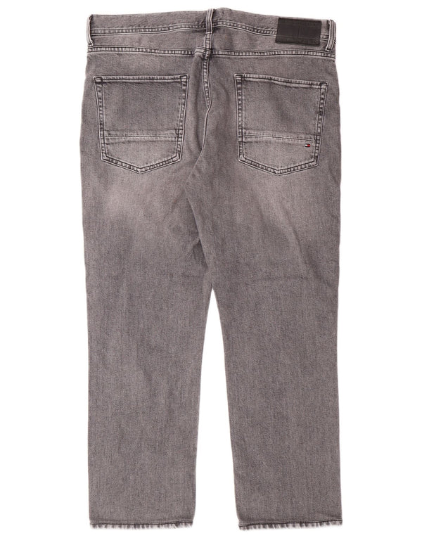 TOMMY HILFIGER Herre Denton Straight Jeans W36 L27 Grå