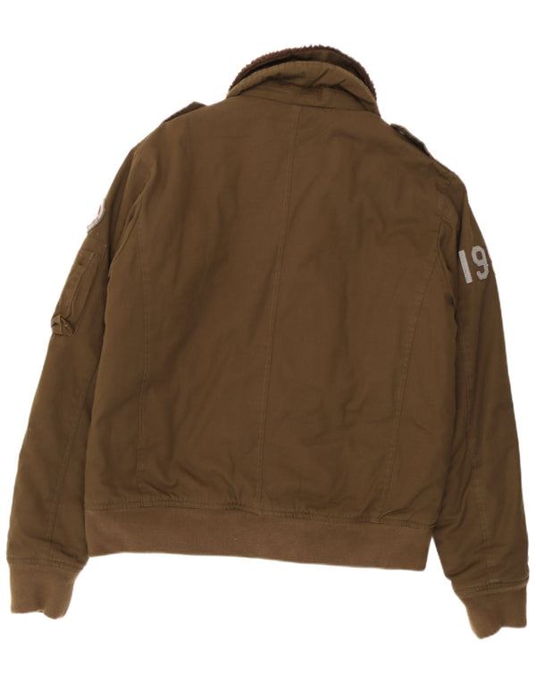 Aviazione Navale Herre Military Flight Aviator Jacket UK 40 Large Khaki