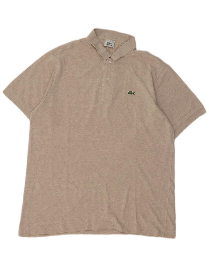 Lacoste herre poloskjorte str. 6 XL Beige bomuld