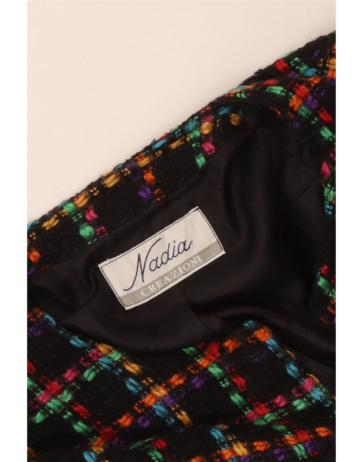NADIA Dame 2-delt nederdel Sæt UK 14 Medium W28 Flerfarvet tern