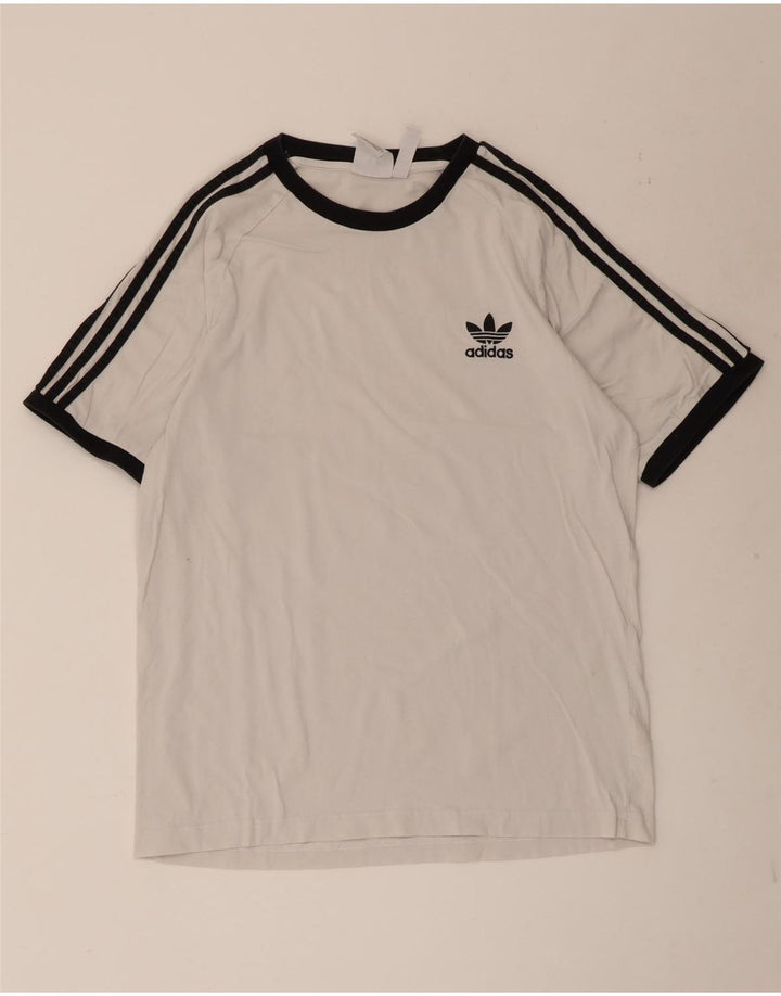Adidas Herre T-Shirt Top XL Hvid Bomuld