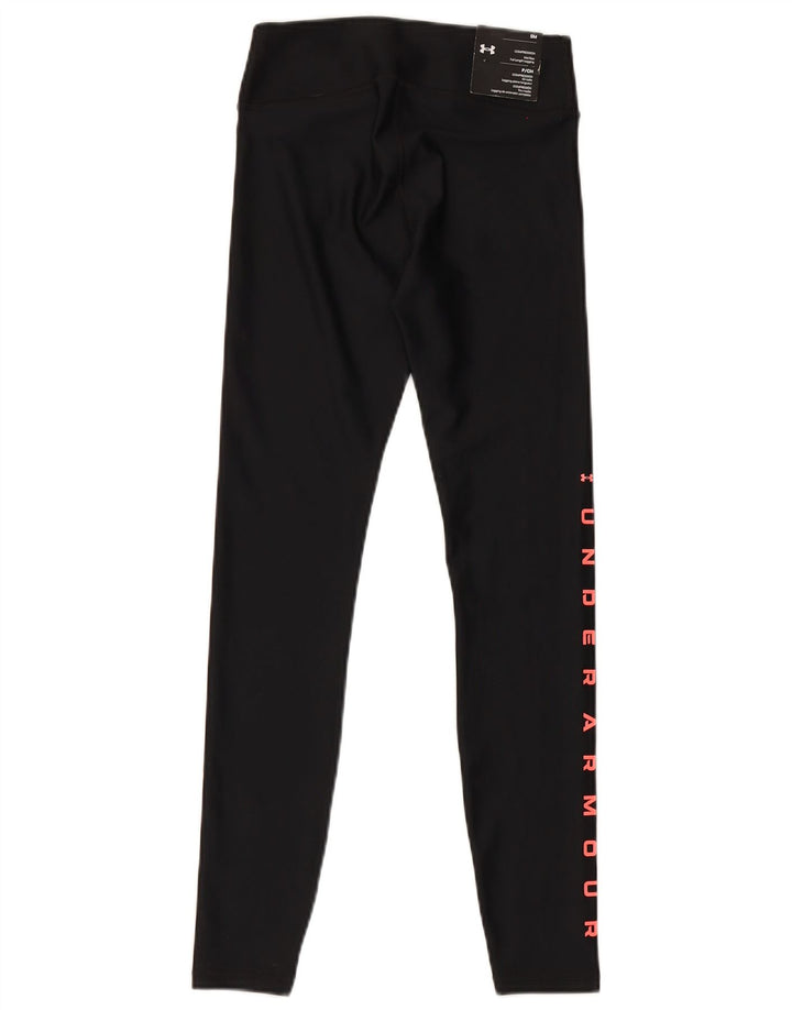 Under Armour Grafiske Leggings til kvinder UK 8 Lille sort polyester