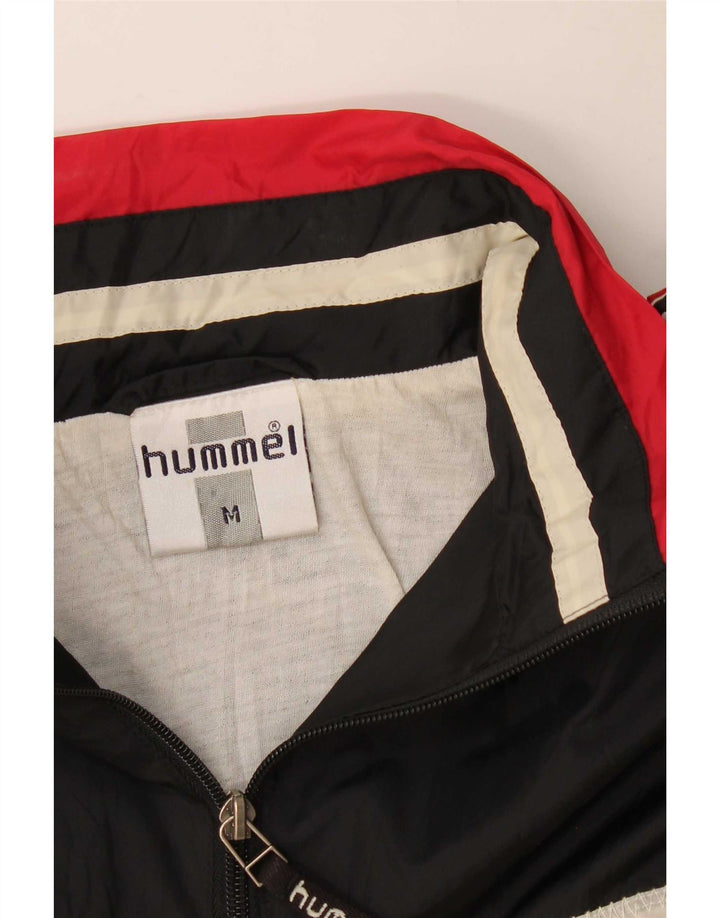 Hummel Herre Pullover Træningsdragt Top Jakke Medium Sort Colourblock Sports