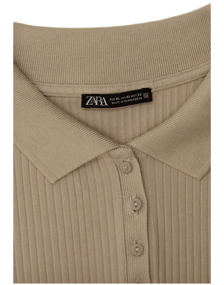 Zara Dame Bodysuit UK 18 XL Beige