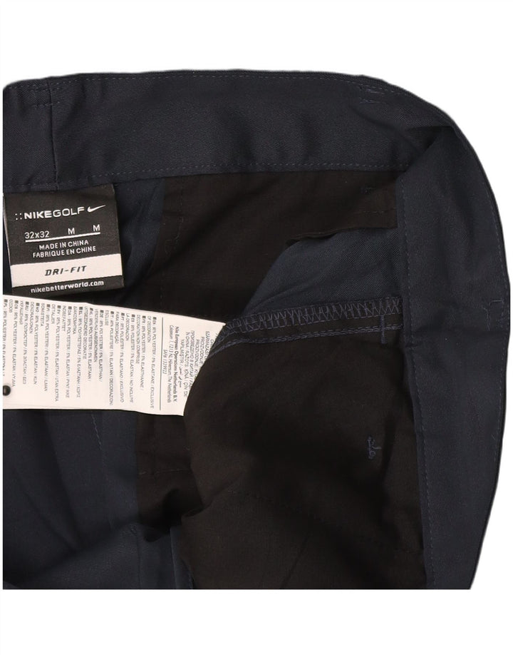 Nike Herre Dri Fit Lige Chinobukser W32 L32 Marineblå polyester
