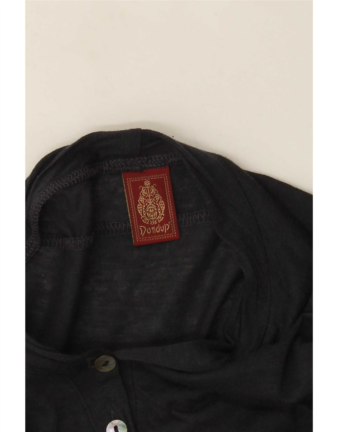 Dondup Dame Top Langærmet UK 10 Small Navy Blue