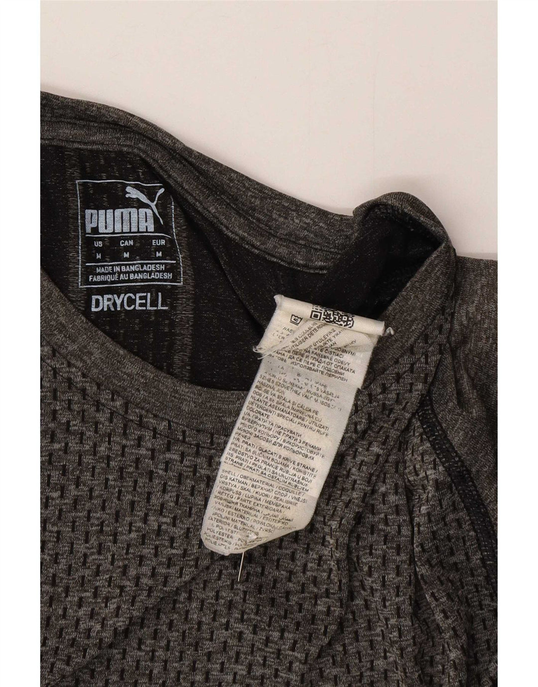 Puma herre T-shirt top mellemgrå polyester