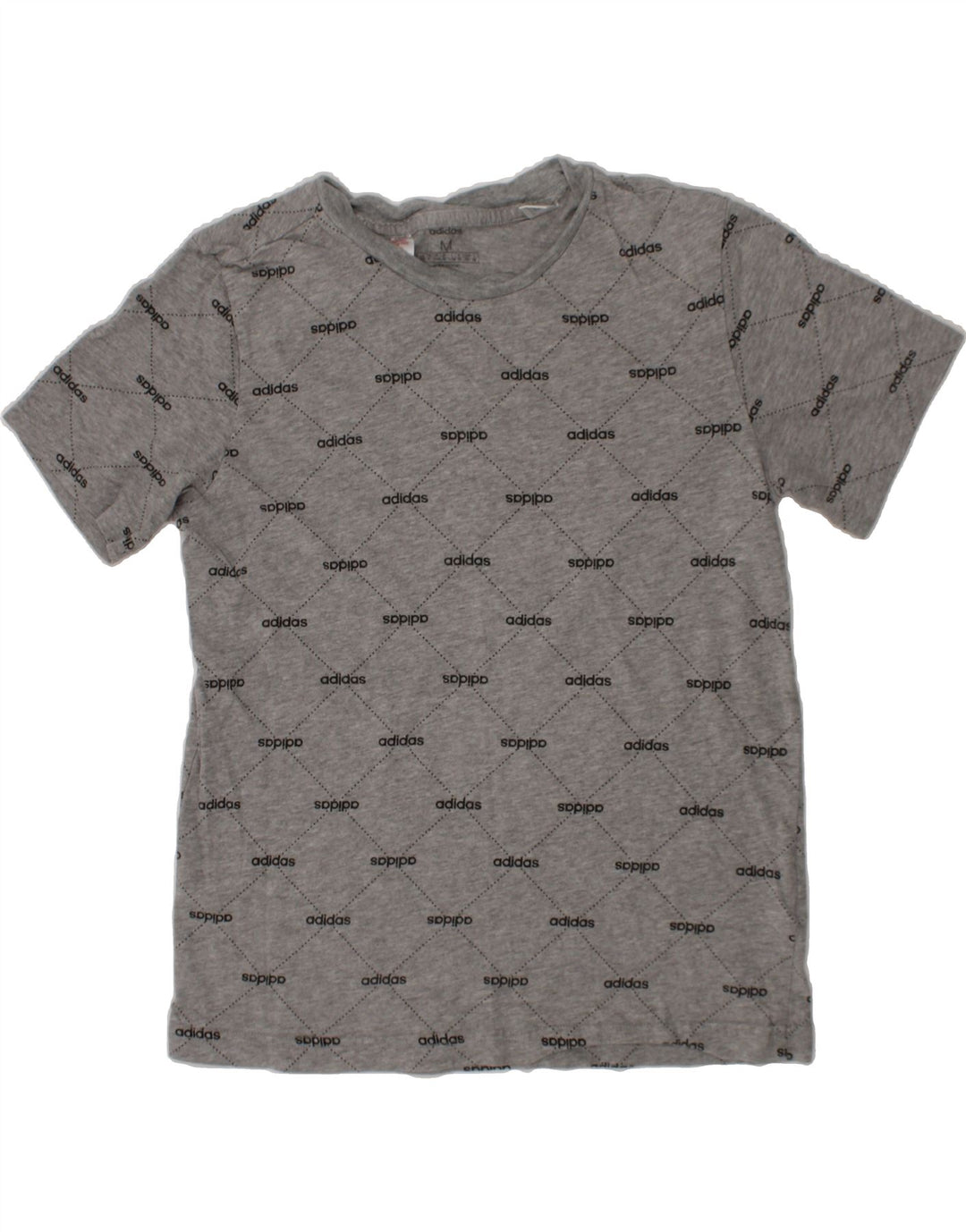 ADIDAS Boys Graphic T-Shirt Top 11-12 Years Medium  Grey Cotton Vintage Adidas and Second-Hand Adidas from Messina Hembry 