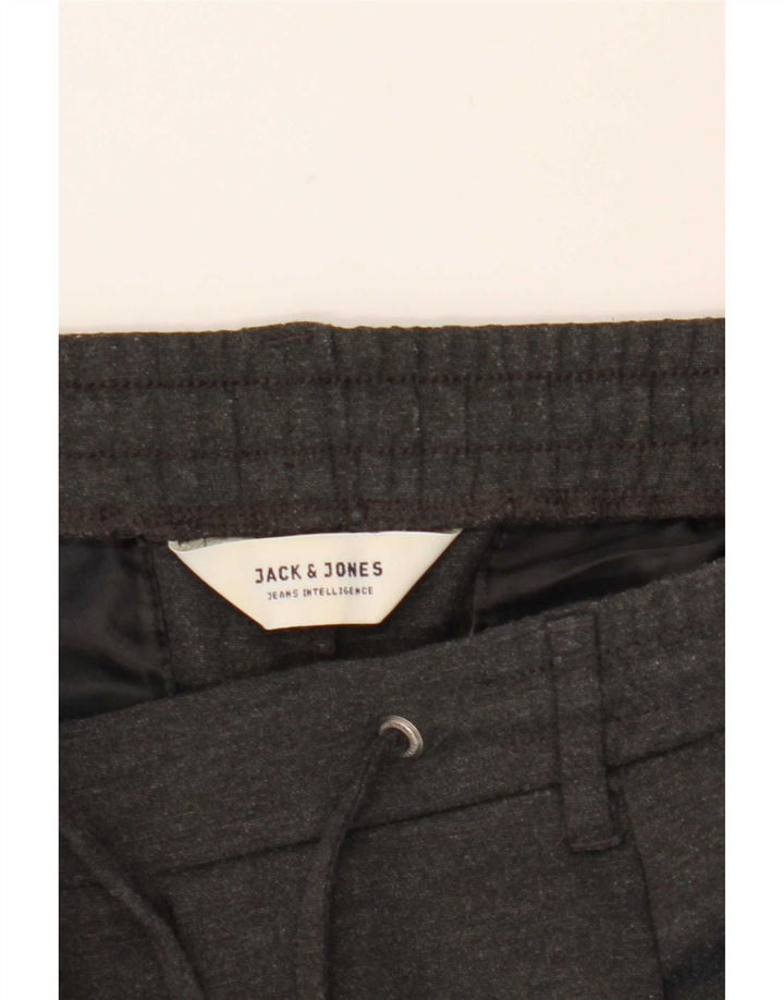 Jack & Jones herre cropped bukser W31 L24 grå polyester