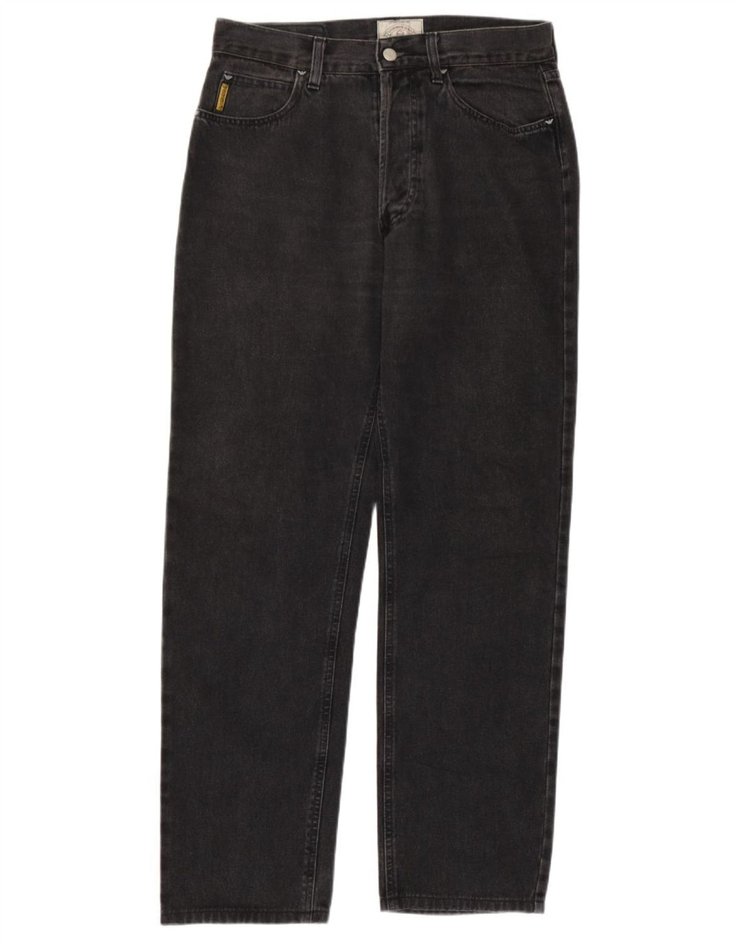Armani Straight Jeans til mænd W32 L31 Grå bomuld