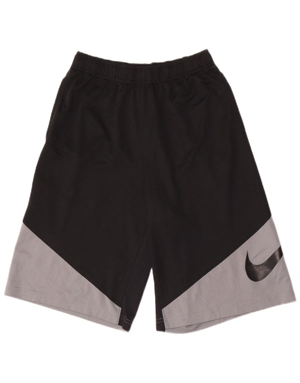 Nike drenge Dri Fit grafiske sportsshorts 13-14 år XL sort farveblok