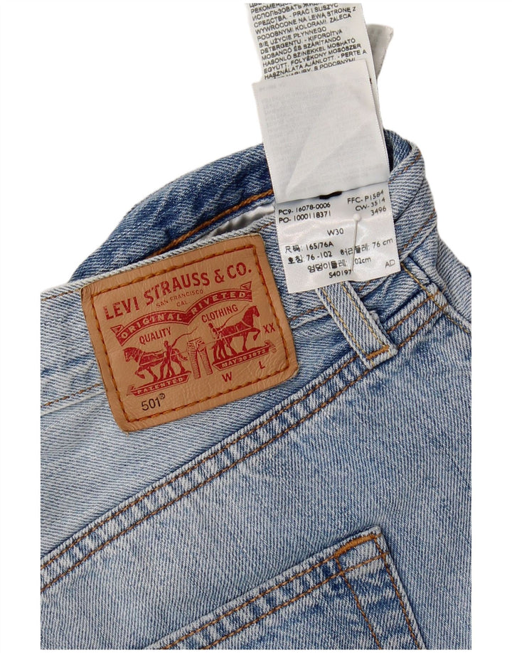 Levi's Herre 501 denimshorts W30 mellemblå bomuld