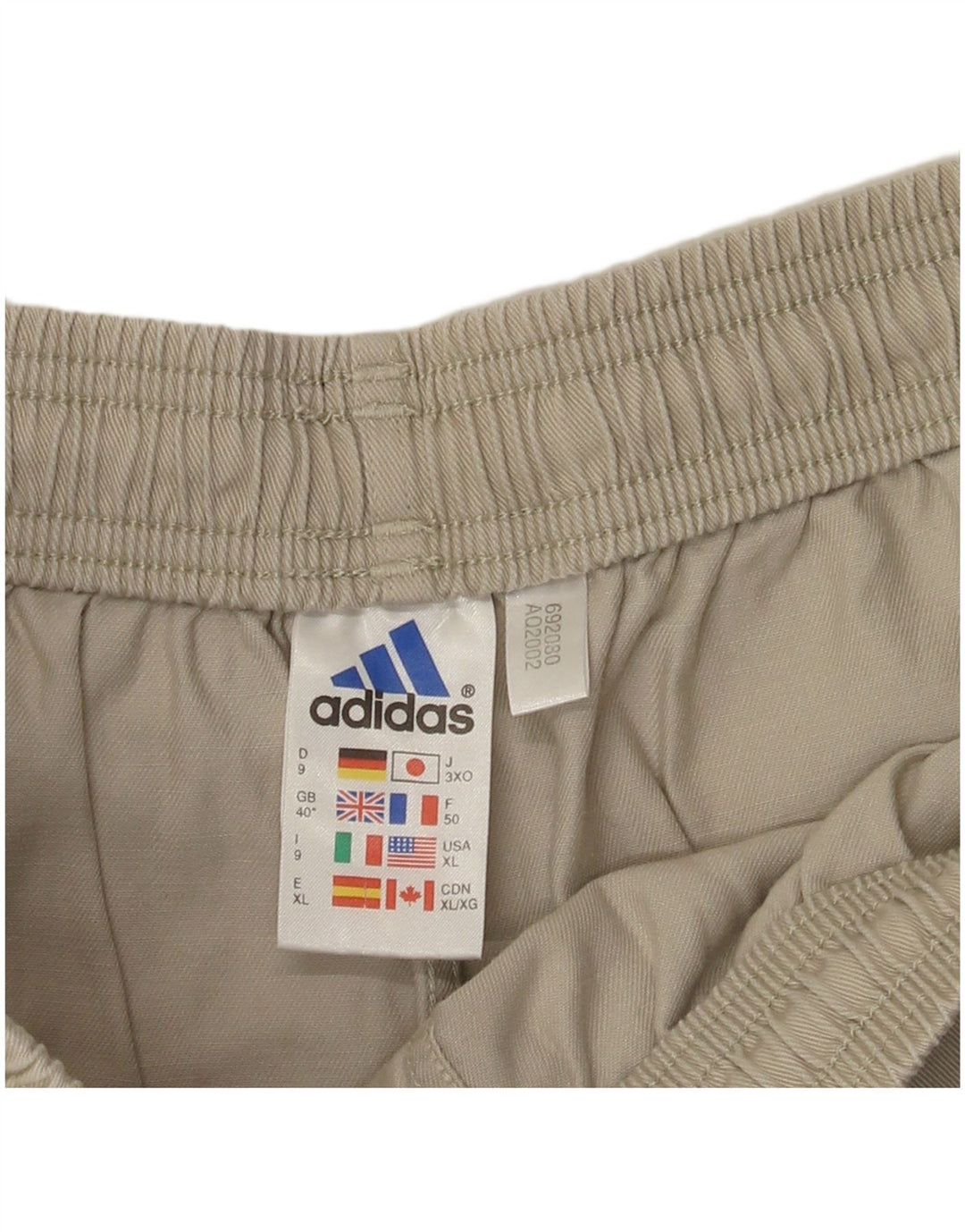 Adidas Chino Shorts til kvinder XL W36 Beige Bomuld