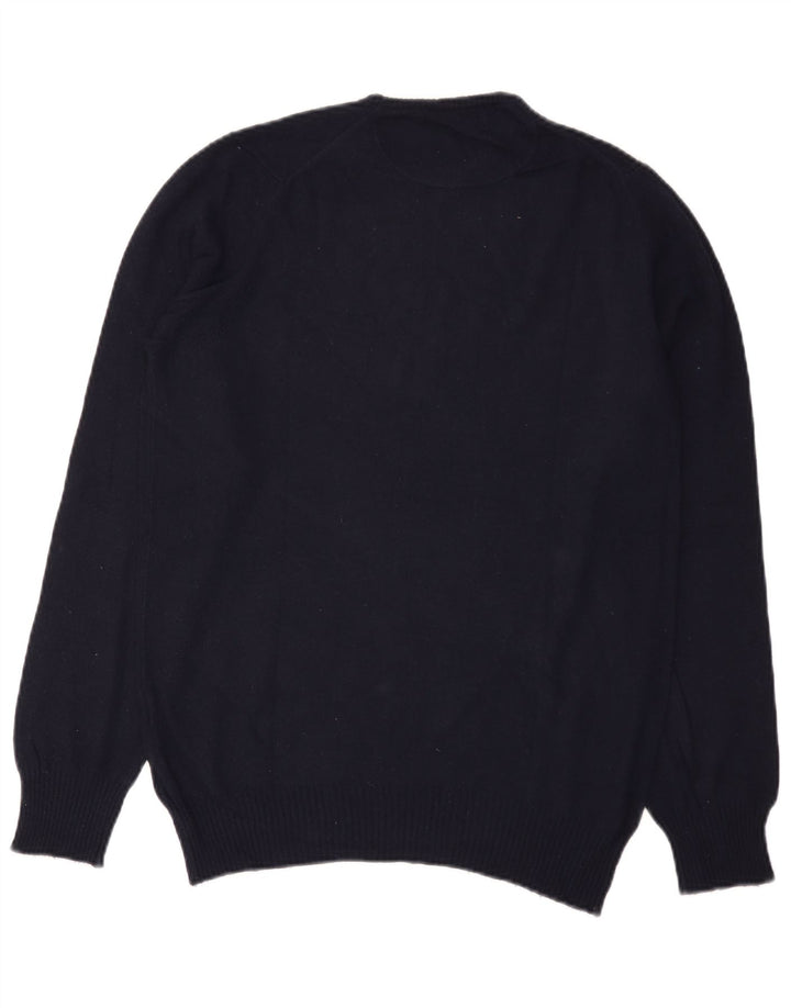 Zara Herre Crew Neck Jumper Sweater Large Navy Blue
