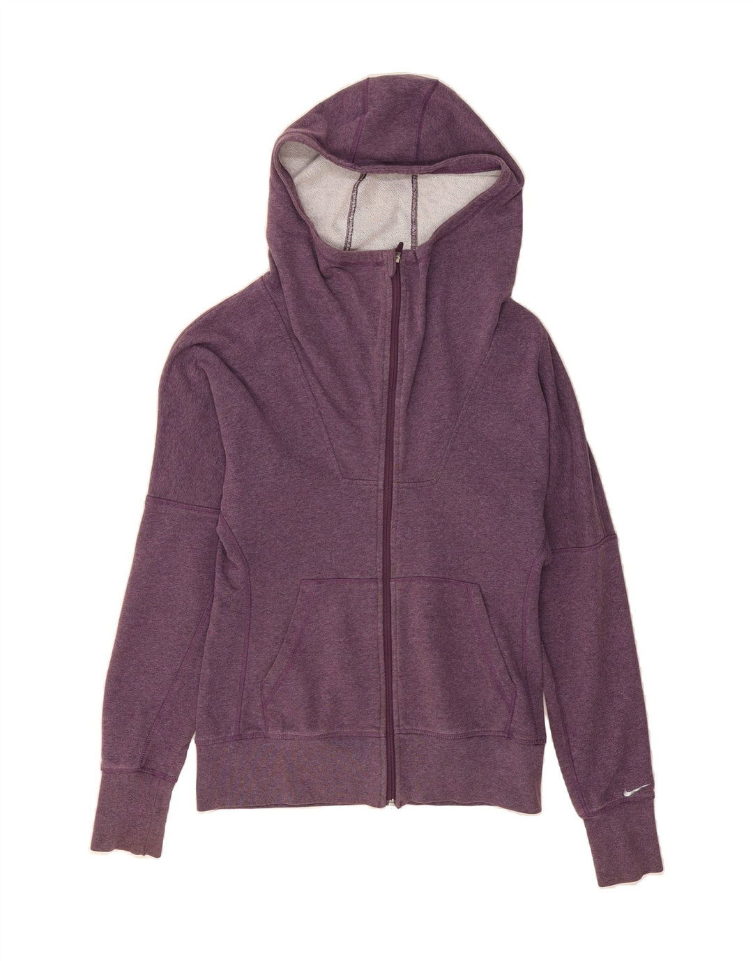 NIKE Mens Zip Hoodie Sweater Medium Purple Cotton Vintage Nike and Second-Hand Nike from Messina Hembry 
