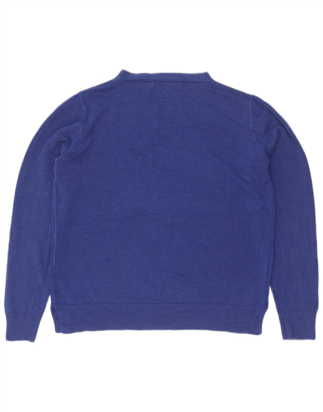 Marks & Spencer Dame sweater med rund hals DK 14 Medium Blue Acryl