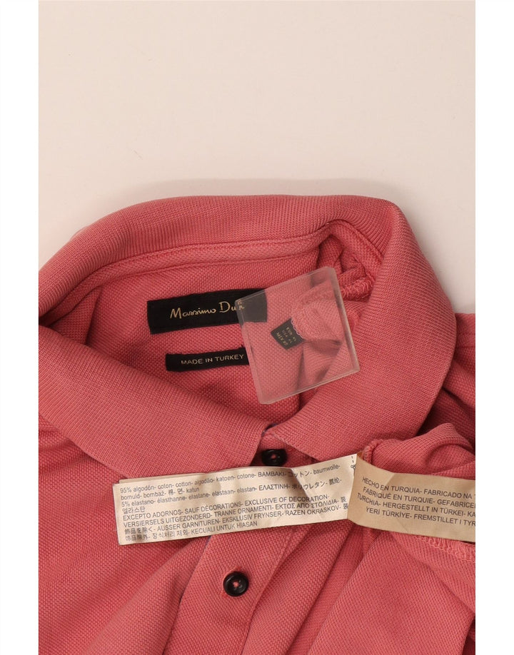Massimo Dutti Herre Polo Shirt XL Pink Bomuld