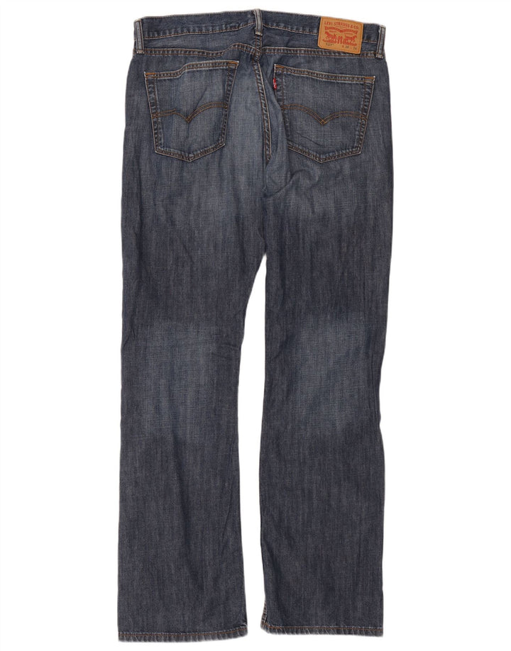 Levi's Herre 527 Bootcut Jeans W36 L34 Marineblå Bomuld