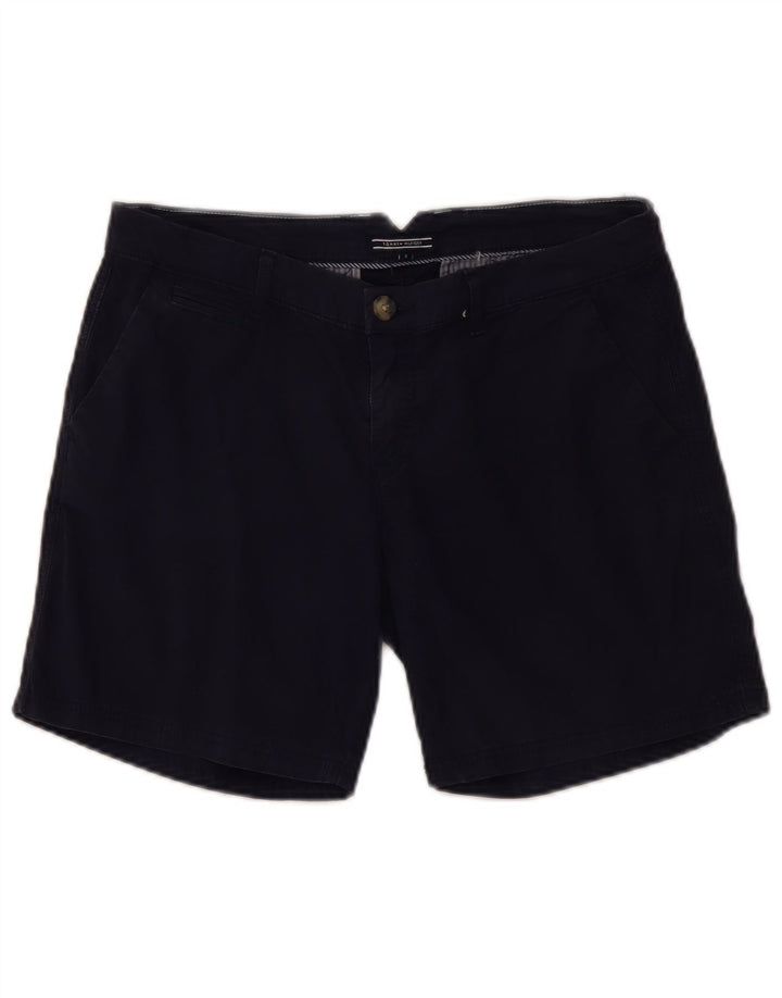 TOMMY HILFIGER Chino-shorts til kvinder US 8 Medium W32 Marineblå Bomuld