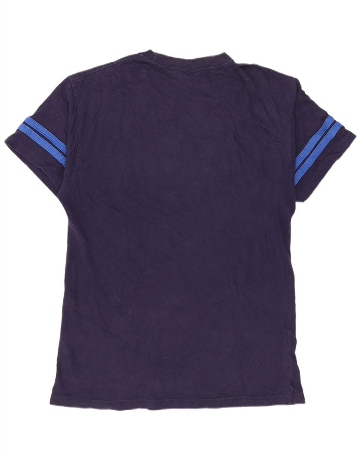NIKE grafisk T-shirt top til mænd, lille marineblå