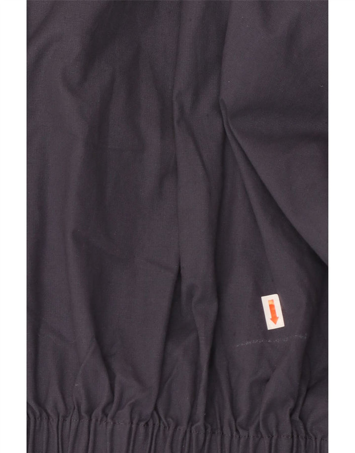 Vintage Dame Hætte Anorak Jakke IT 52 XL Navy Blue