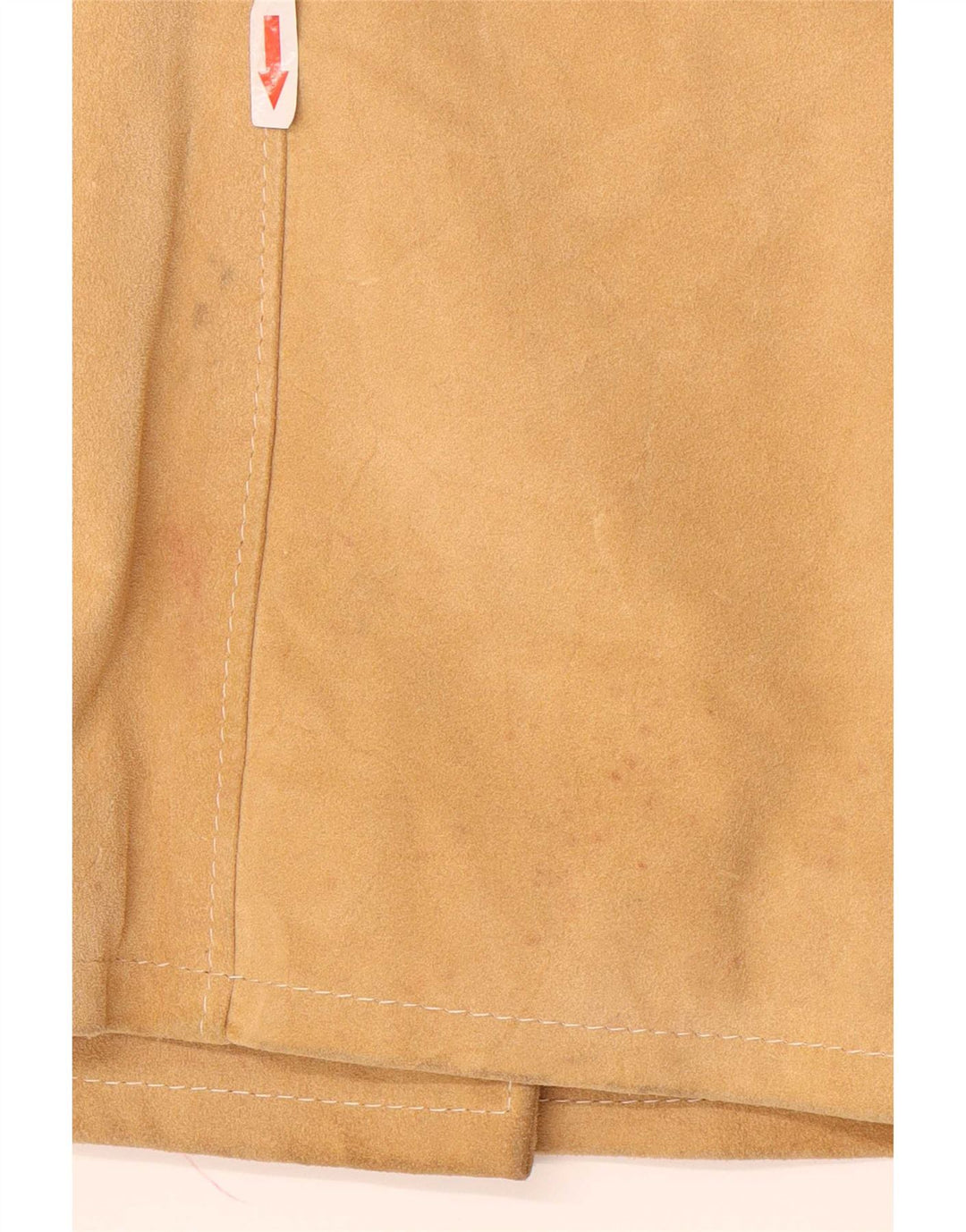 Dario Brizzi Dame Dobbeltradet ruskindsjakke UK 10 Small Beige Læder